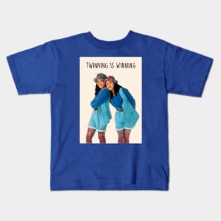 TWINNING IS WINNING Kids T-Shirt